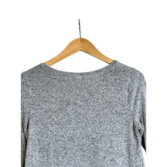 Old Navy Speckled Gray Relaxed Plush-Knit Top Women's Size S - Picture 6 of 8